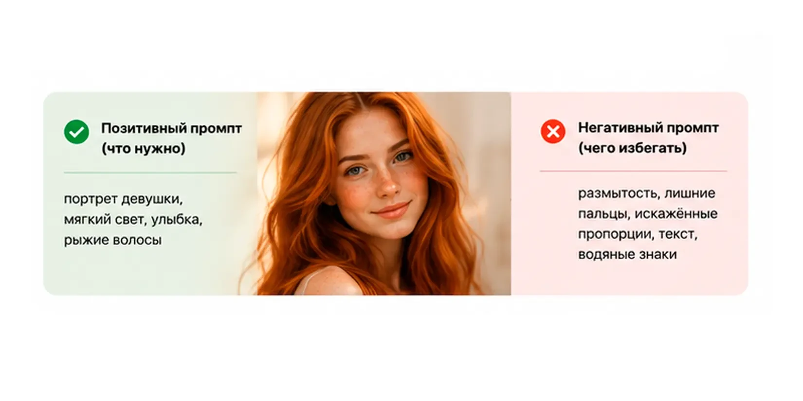 Негативный и позитивный промпт